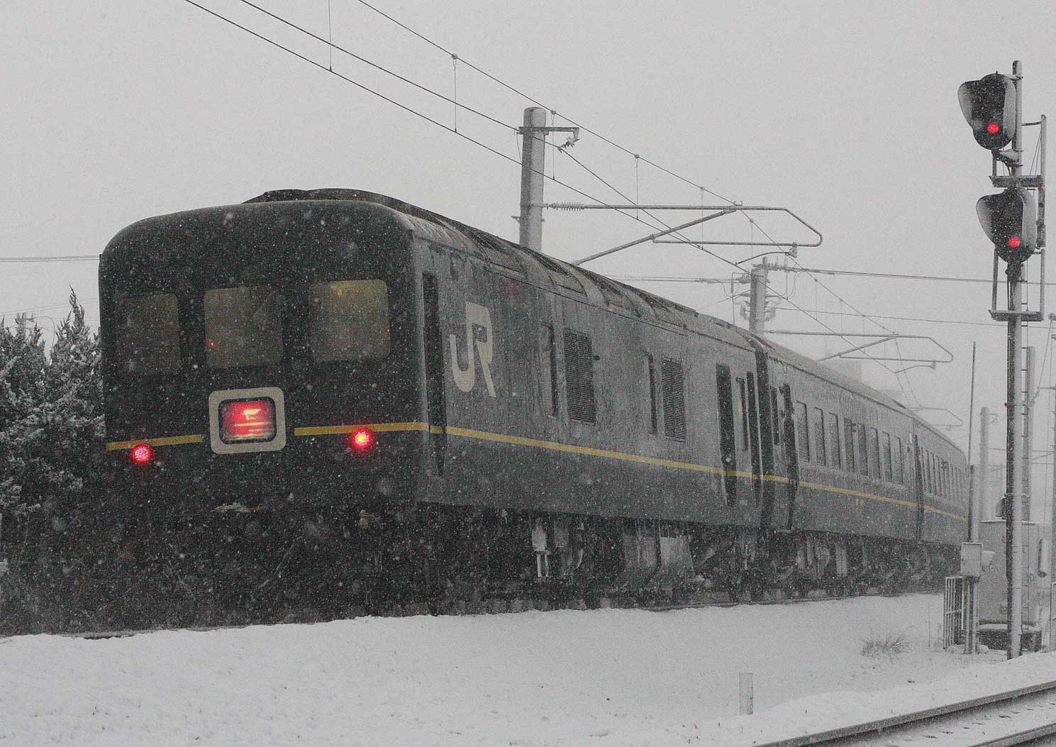 北陸本線水橋-東富山 24系客車寝台特急「トワイライトエクスプレス」